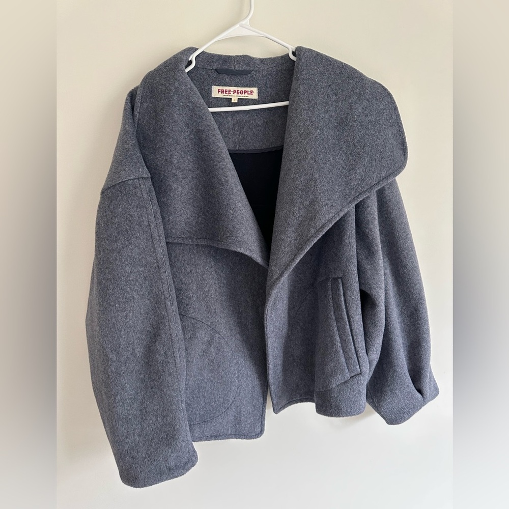 FREE PEOPLE | Women’s Navy Heather Mina Jacket